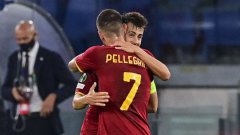 欧协杯-佩莱格里尼双响 沙拉维进球 罗马5-1逆转